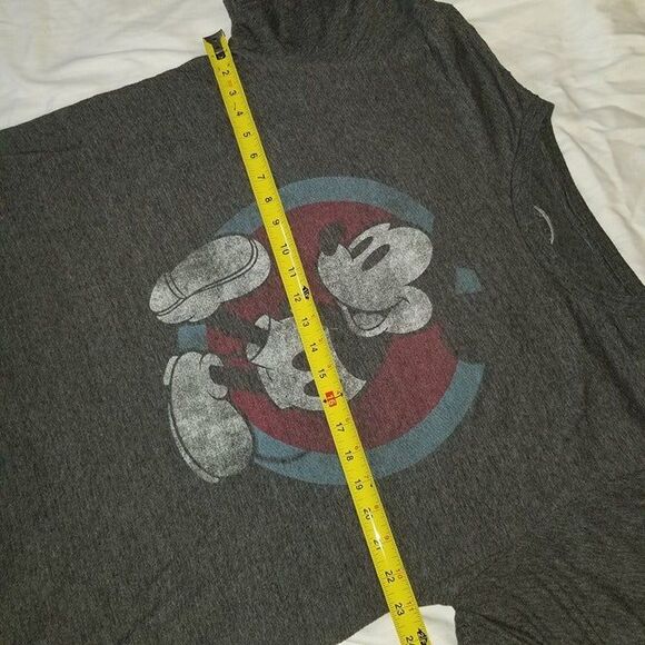 Womens 2XL Disney T-Shirt Mickey Mouse Mad Engine Inc Gray Graphic Tee Top Shirt - Picture 3 of 6